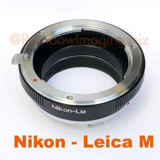 Nikon AIS AI Lens to Leica M LM Mount Adapter M8 M7 M6  