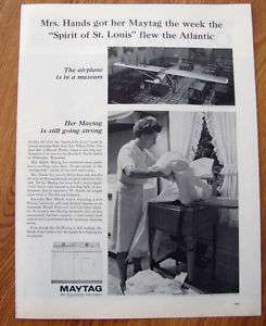 1963 Maytag Washer Ad Mrs Harold Hands Milwaukee WI  