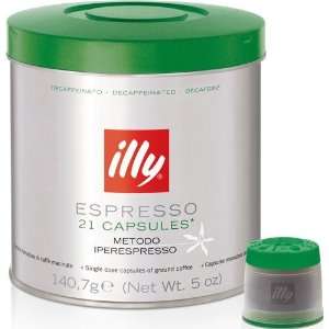 illy iperEspresso Capsules Decaf Coffee, 5 Ounce, 21 Count Capsules