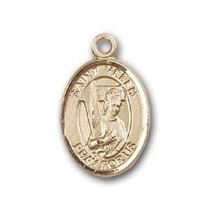   Badge Medal with St. Helen Charm and Angel w/Wings Pin Brooch Jewelry