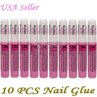   PCS 1g Professional Nail Glue False Tips Acrylic Nail Art Pink  