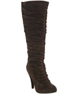 Kelsi Dagger chocolate ruched suede Iona boots   