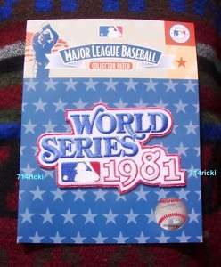   MLB 1981 World Series Patch Los Angeles Dodgers vs New York Yankees