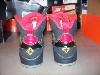 Boys Nike Air Jordan 60 Sixty Plus Black Red Yellow Ice 6Y Womens 7.5 