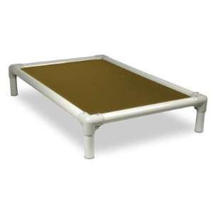  Standard Elevated Chew Proof Dog Bed in Almond Size Small 