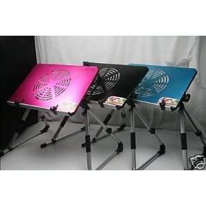  Laptop Notebook Stand Desk Bed Table Cooler Fan PINK 