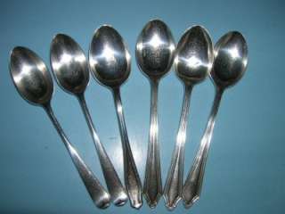   Sterling Silver Coffee Spoons Cased Mixed Lot Harlequin Set 64.0g