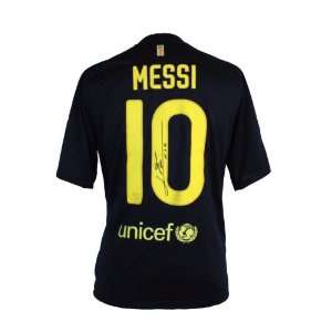  Lionel Messi Signed Barcelona Away Jersey 2011 12 Sports 