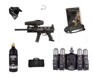   Tippmann Phenom x7 Mechanical Paintball Gun Bundle Gear,Tank,Mask,Pack
