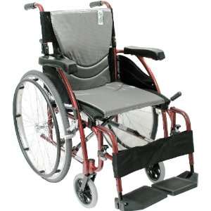   Manual Wheelchair, Rose Red, 16 Inches Seat Width Health & Personal