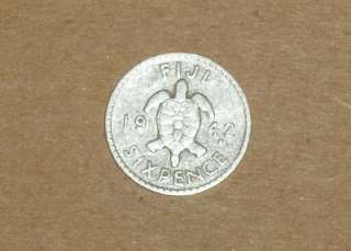   1942 RARE WWII KGVI SILVER 6d SIX PENCE SILVER TURTLE COIN RRR  