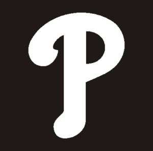Philadelphia Phillies P Decal, Sticker 4 #3gh  