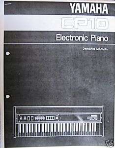 Yamaha CP10 Electronic Piano Manual  