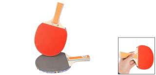 Gray Red Ping Pong Penhold Paddle Table Tennis Racket Pair  