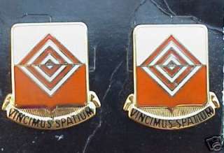 US Army 57th Signal Corp Battalion DI Insignia Crest pin set  