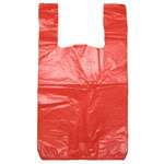 50100 1000 8x4x15 Black White T Plastic Shopping Bags  