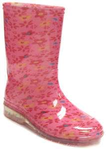 Kids Girls Sloggers Waterproof Rubber Rain Boots Size  