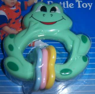 New Baby King Frog Rattle, Baby Shower Gift, Great for Diaper Cake 