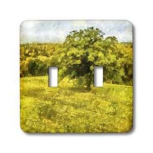  Boehm Digital Paint Landscape   Oak Tree on a Hill   Light 