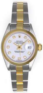 Rolex Ladies Datejust Watch Steel Gold Diamond 79163  