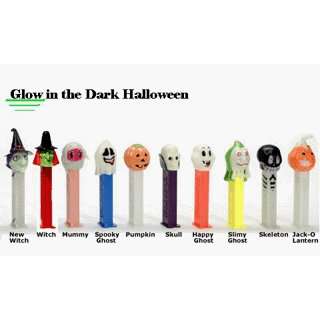 Pez Halloween Candy Dispensers Glow in the Dark Halloween 12 Pack 