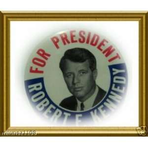 Pinback button Robert Kennedy for president 3.5