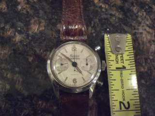 Mens Vintage Tourneau Minerva Incabloc Chronograph Watch Automatic 