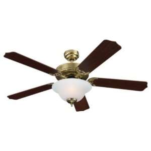   Max Plus Polished Brass 52 Ceiling Fan with Light: Home Improvement