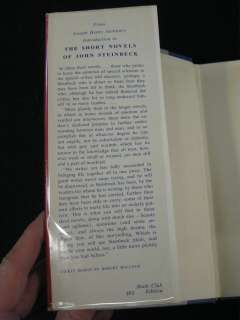 SHORT NOVELS OF JOHN STEINBECK Viking Press, New York c. 1953 HC/DJ 