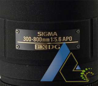 Sigma 300 800mm f/5.6 EX DG APO HSM Lens For Nikon+Wty  