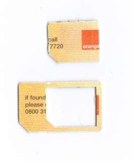 ORANGE UK PAY AS YOU GO GSM MICRO SIM CARD ACTIVATED IPHONE 4  