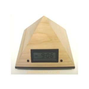  Pyramid Gong Alarm Clock, Cherry Wood