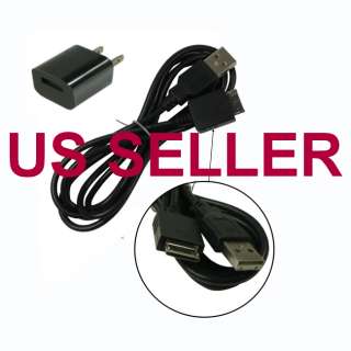 USB Wall Charger + Data Cable for Sony NWZ S516 NWZ E435F NWZ E436F 
