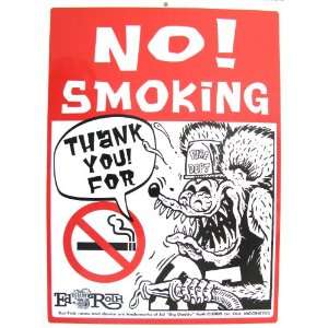  Collectible Rat Fink  NO SMOKING  Sign 