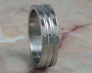 Stainless Steel Mens Wedding Band Ring sz 8, 10, 11, 12  