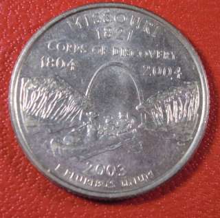 2003 P Philadelphia Mint Missouri State Quarter  