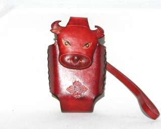 HANDCRAFT LEATHER ANIMAL CELLPHONE HOLDER & COINBAGS  
