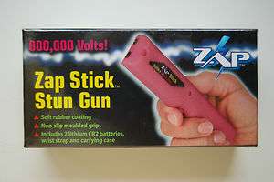 800,000 Volt Zap Stick Self Defense Stun Gun, Pink  