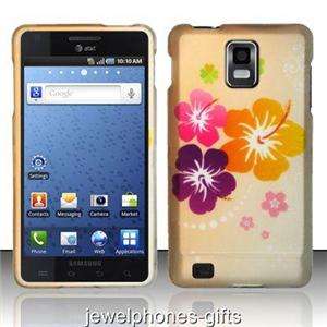 For Samsung Infuse 4G i997 (AT&T) Colorful Flowers Rubberized Design 