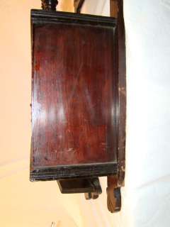   Antique VICTORIAN Wood PARLOR Shelf OLD Pipe RACK TOBACCo Safe  