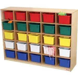  25 Tray Cubby Storage Cabinet by Wood Designs