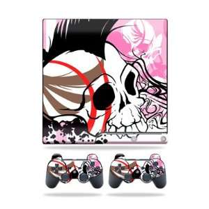   for Sony Playstation 3 PS3 Slim Skins + 2 Controller Skins Skull Hawk