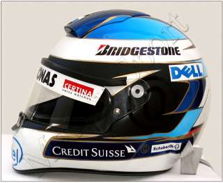 Nick Heidfeld 2008 BMW Sauber F1 Schuberth RF1 Replica Helmet Scale 1 