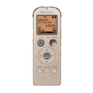  Sony ICD UX523 4GB Digital Flash Voice Recorder, Gold 