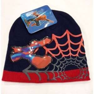 Spiderman Black/Red Web Beanie Hat