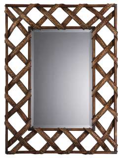 Uttermost Tanisha Metal Lattice Weave Wall Mirror  
