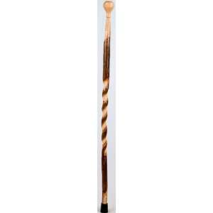  Brazos Walking Sticks   Twisted Hickory turned knob cane 