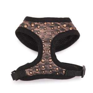   Polyester/PU West End Dog Harness, Small, Gold Stud