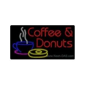  Coffee Donuts LED Sign 17 x 32
