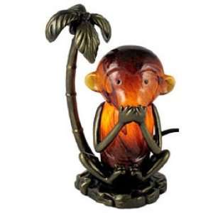    Pretty Speak No Evil Monkey Table Lamp 1431: Home Improvement